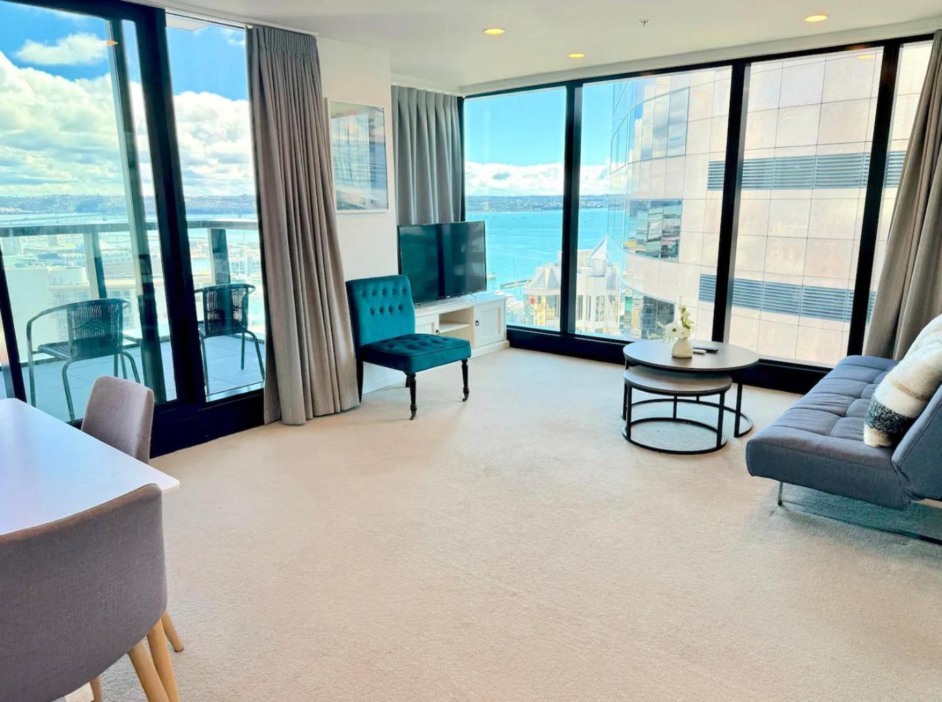 Gorgeous Seaview 2 Bedroom Apartment In Auckland Cbd Экстерьер фото